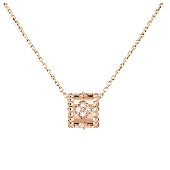 VCA Perlée Clovers Pendant Necklace