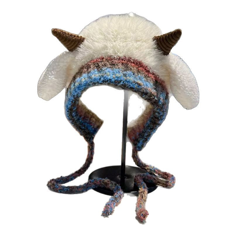 Fleece-Lined Beanie with Ear Flaps