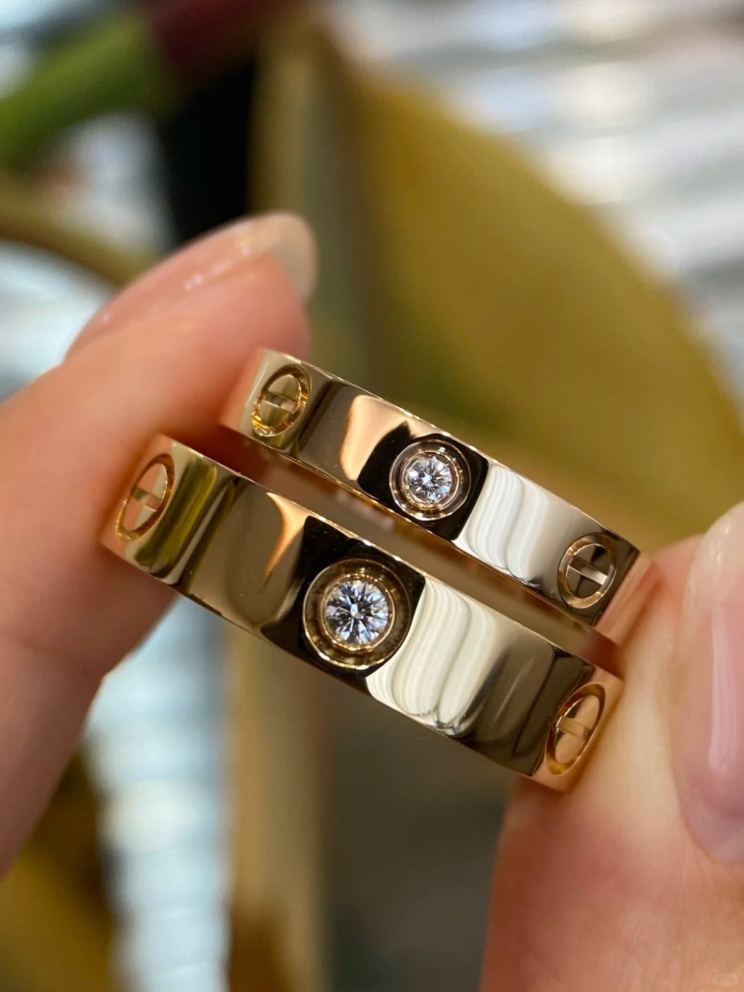 Cartier Love Ring Small Model, 3 Diamonds