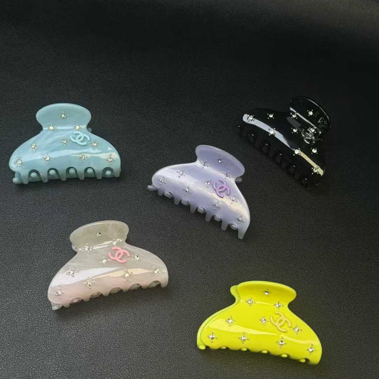 Chanel Small Colorful Hair Claw (Total 5pcs)