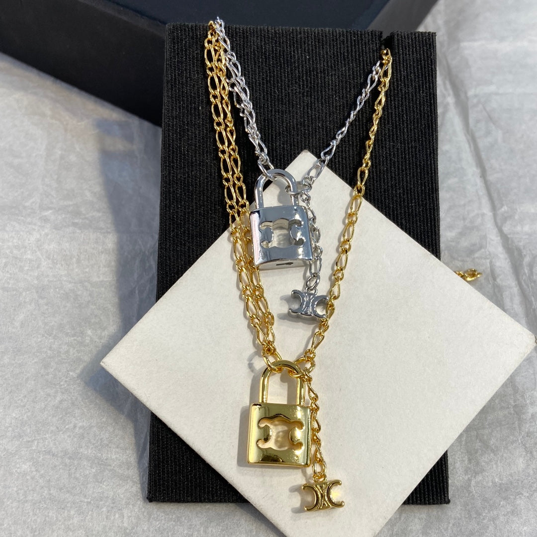 Celine Triumphal Arch Pendant Necklace