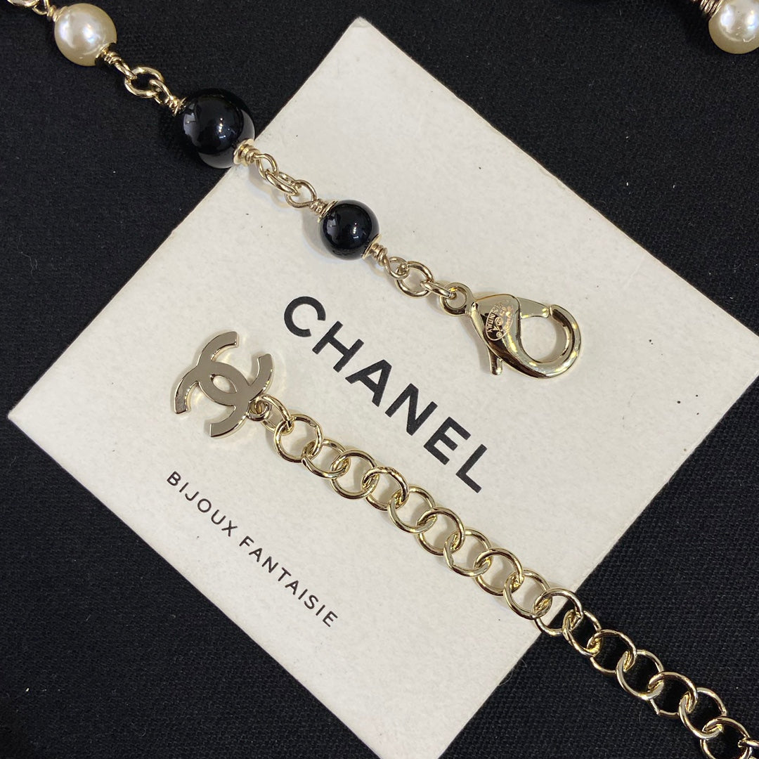 Chanel Black Flower Waist Band