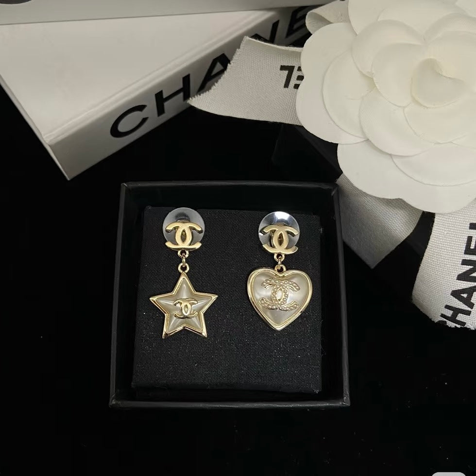 Chanel Pearl Star Necklace Bracelet Earrings