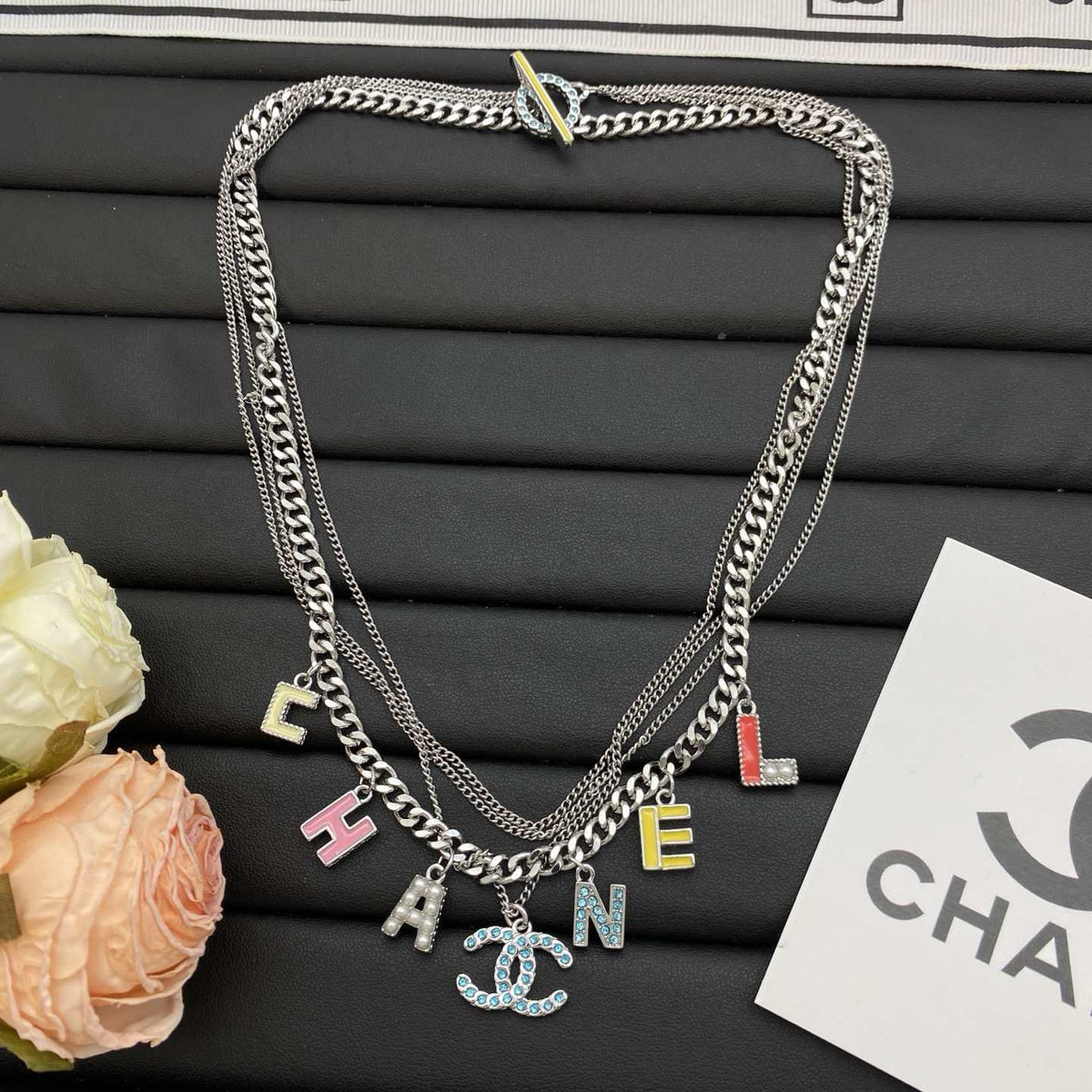 Chanel Letter Necklace Bracelet