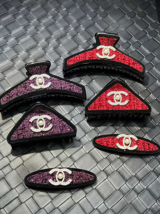 Chanel Hair Accessory Set (Two Claws + One Pin)