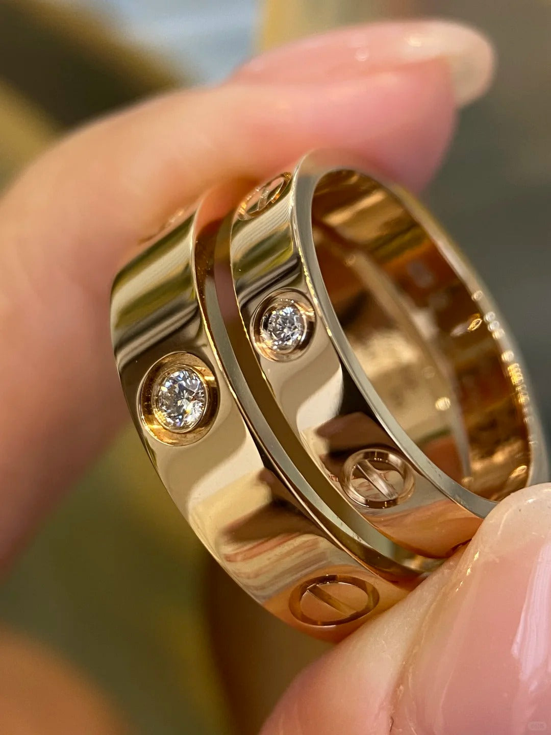 Cartier Love Ring Small Model, 3 Diamonds
