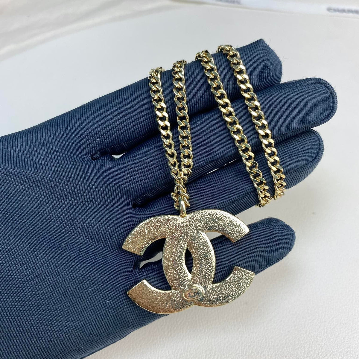 Chanel Diamond Gold Necklace