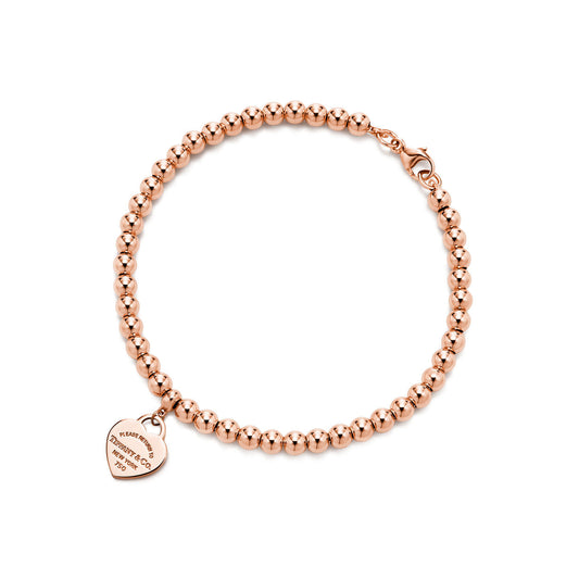 Tiffany Return to Tiffany Heart Tag Bead Bracelet
