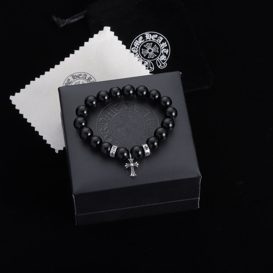 Chrome Hearts Cross Heart Bracelet