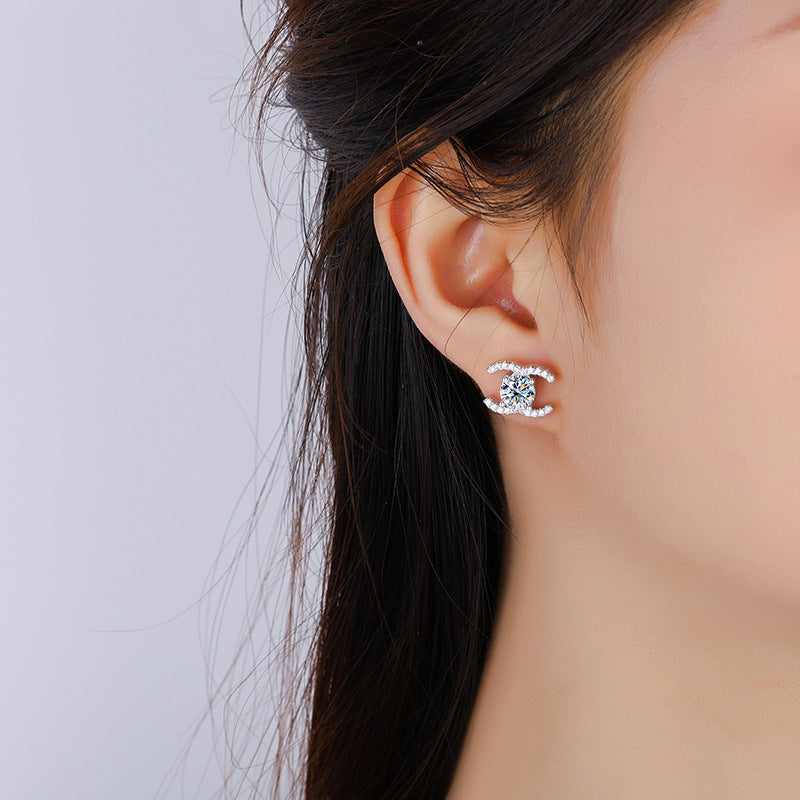 Chanel Colored Moissanite Earrings