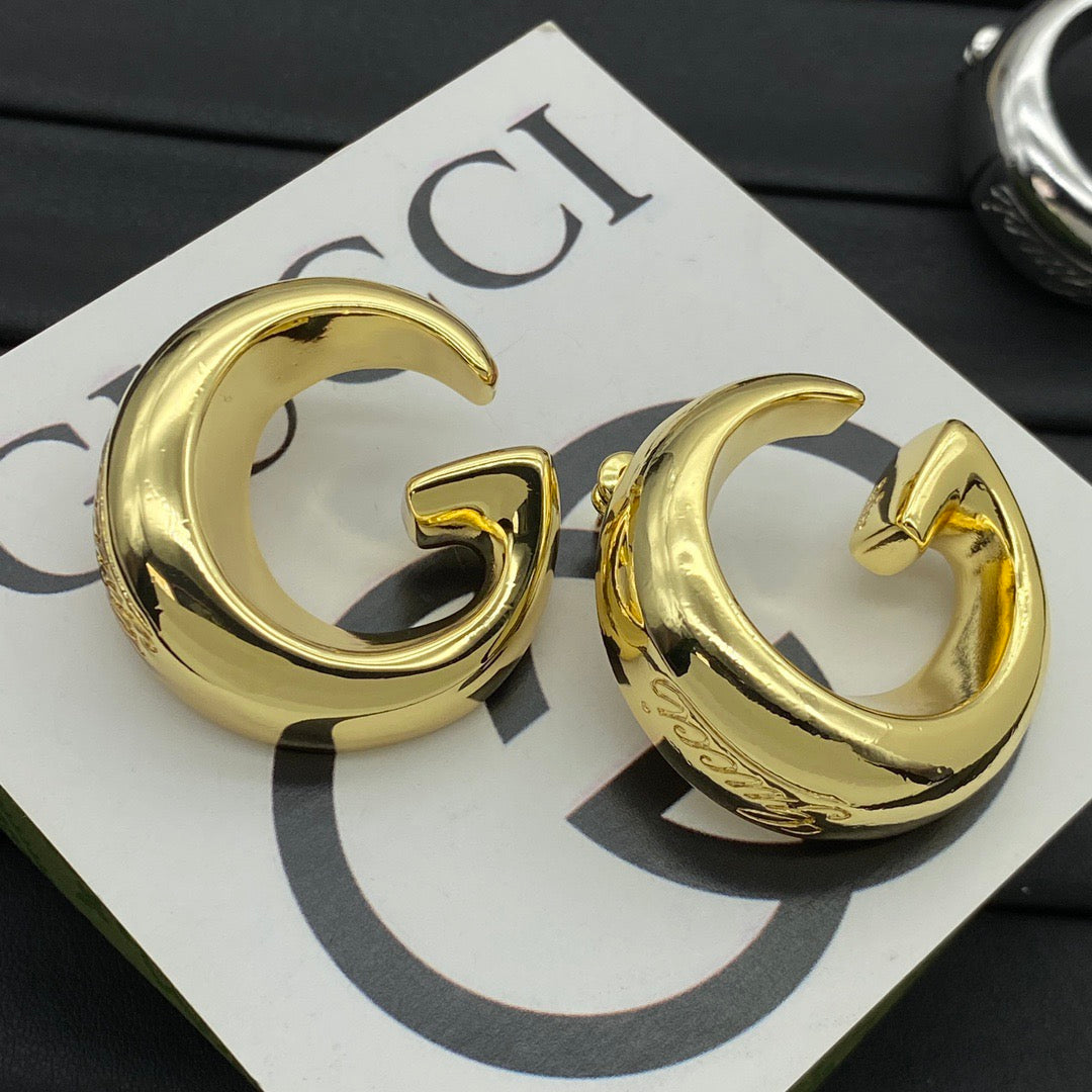 Gucci G Shape Hoop Earrings