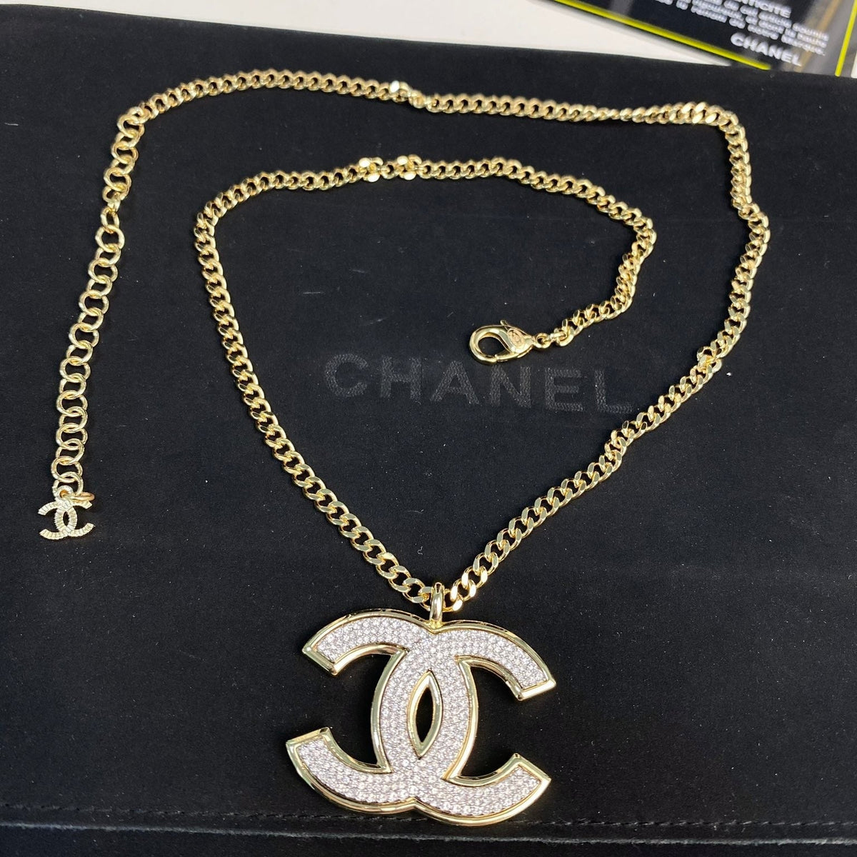 Chanel Diamond Gold Necklace