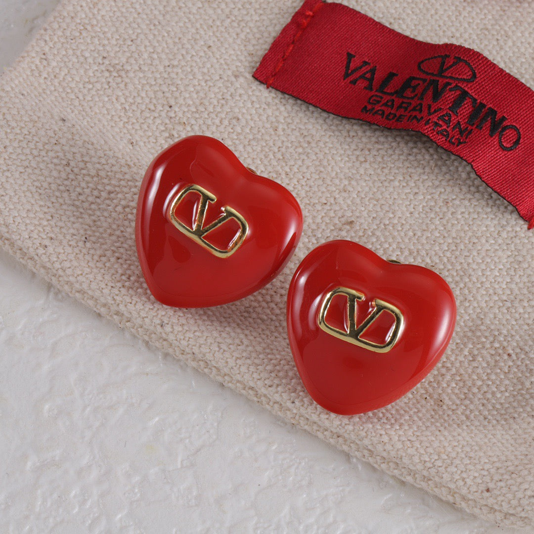 Valentino Heart Earrings