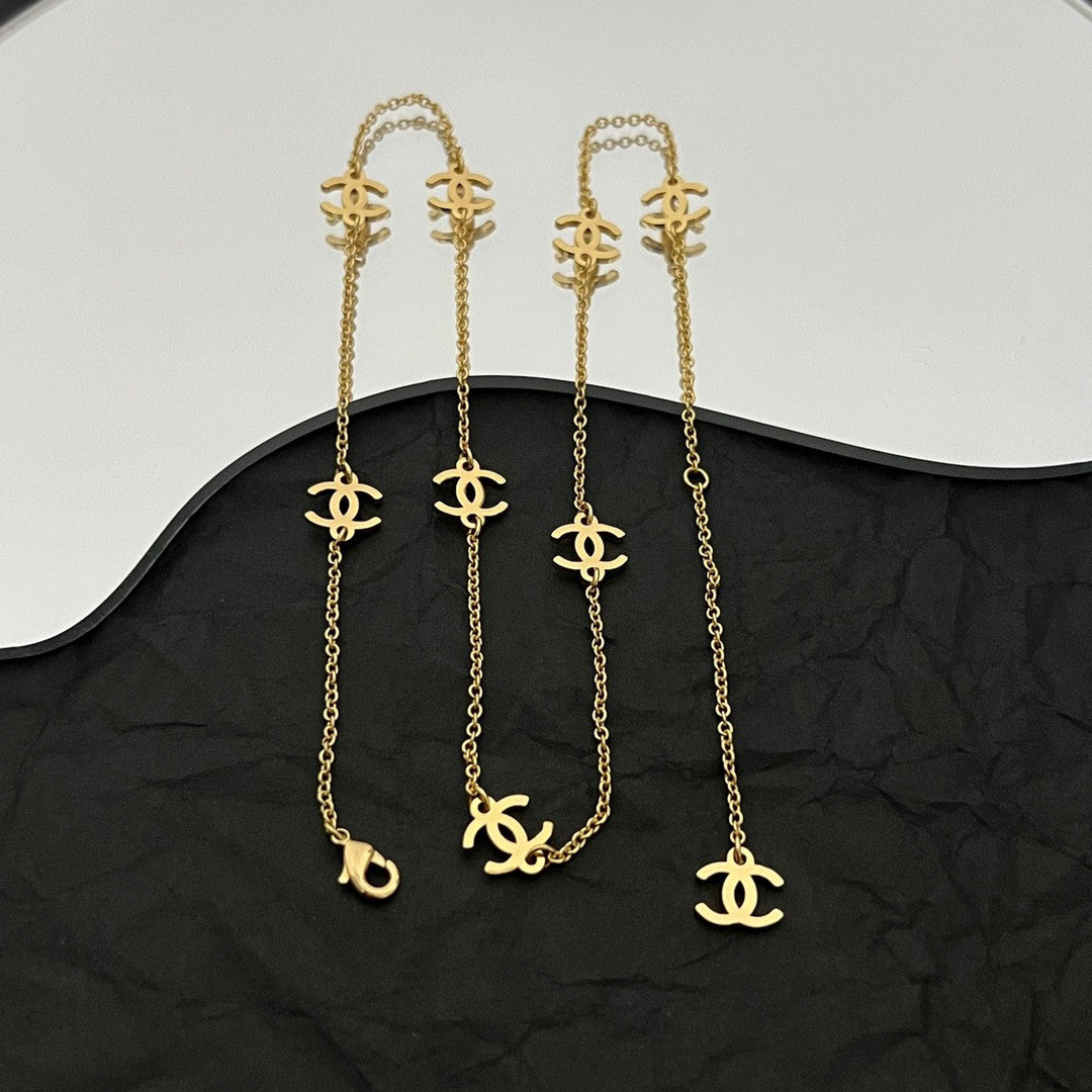 Chanel Logo Necklace