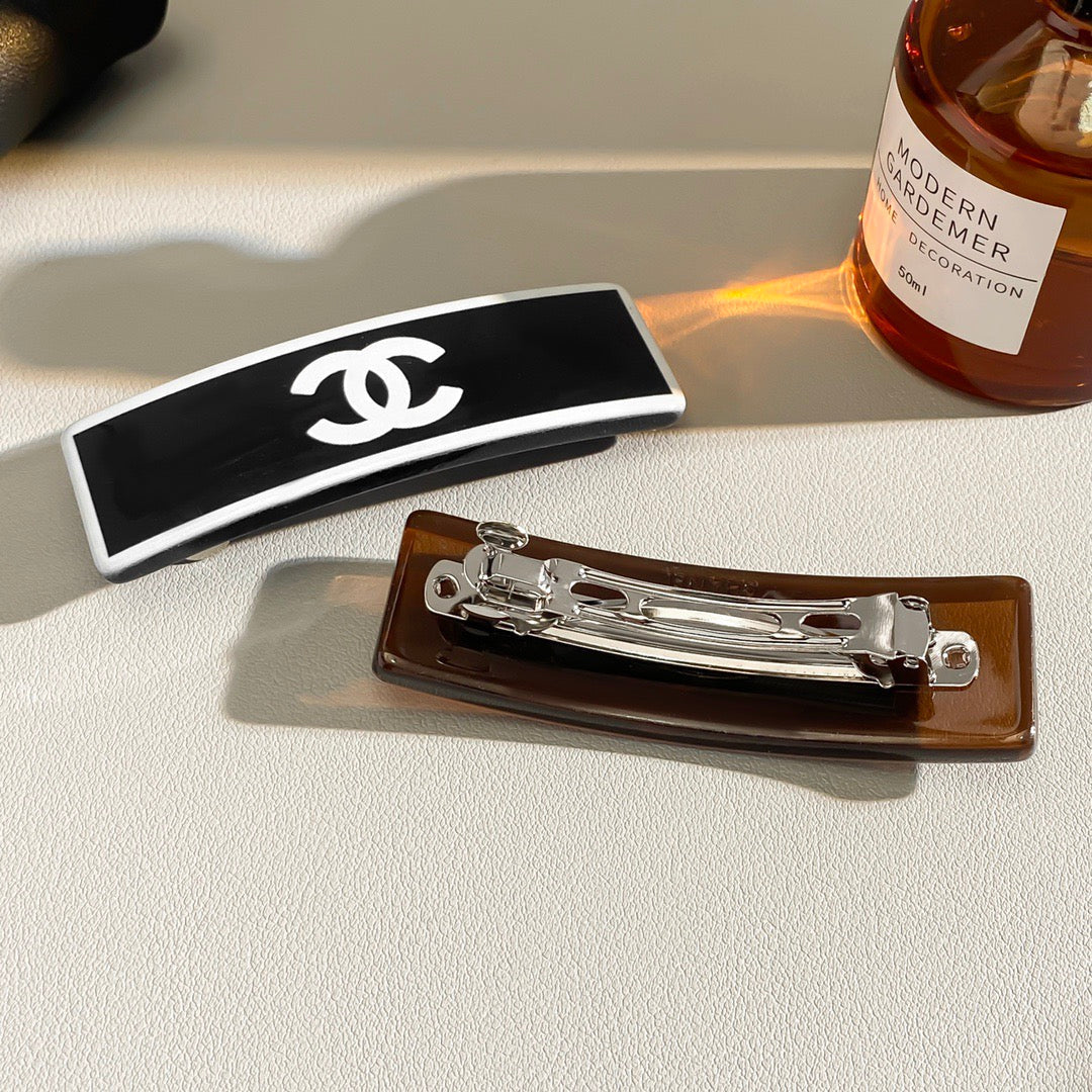 Chanel Pink Black Brown Hair Accessory