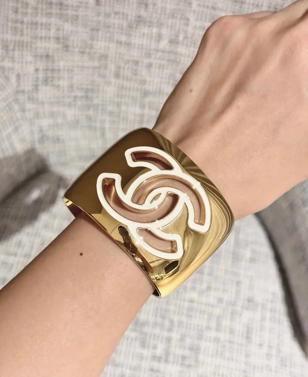 Chanel Logo Cuff