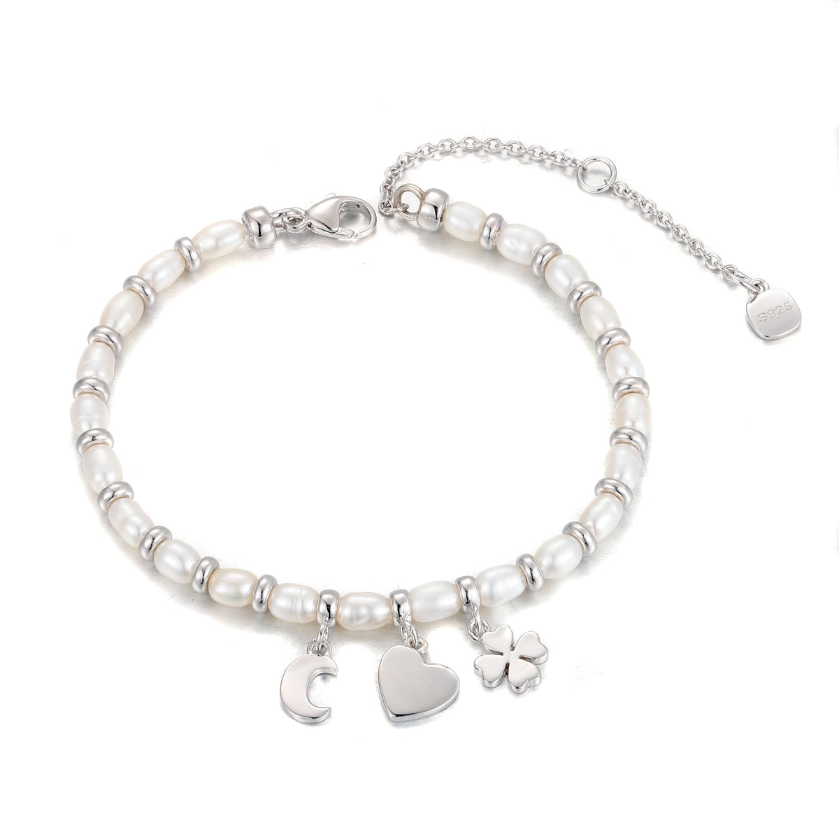 Pearl Charm Bracelet