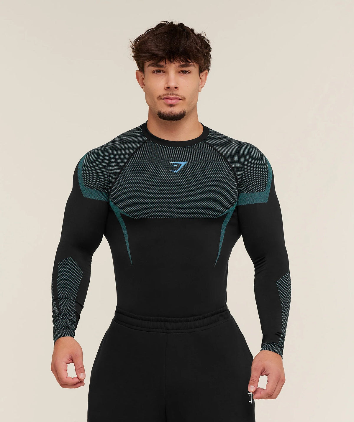 GYMSHARK/ONYX5 Long-Sleeve Compression Training Shirt