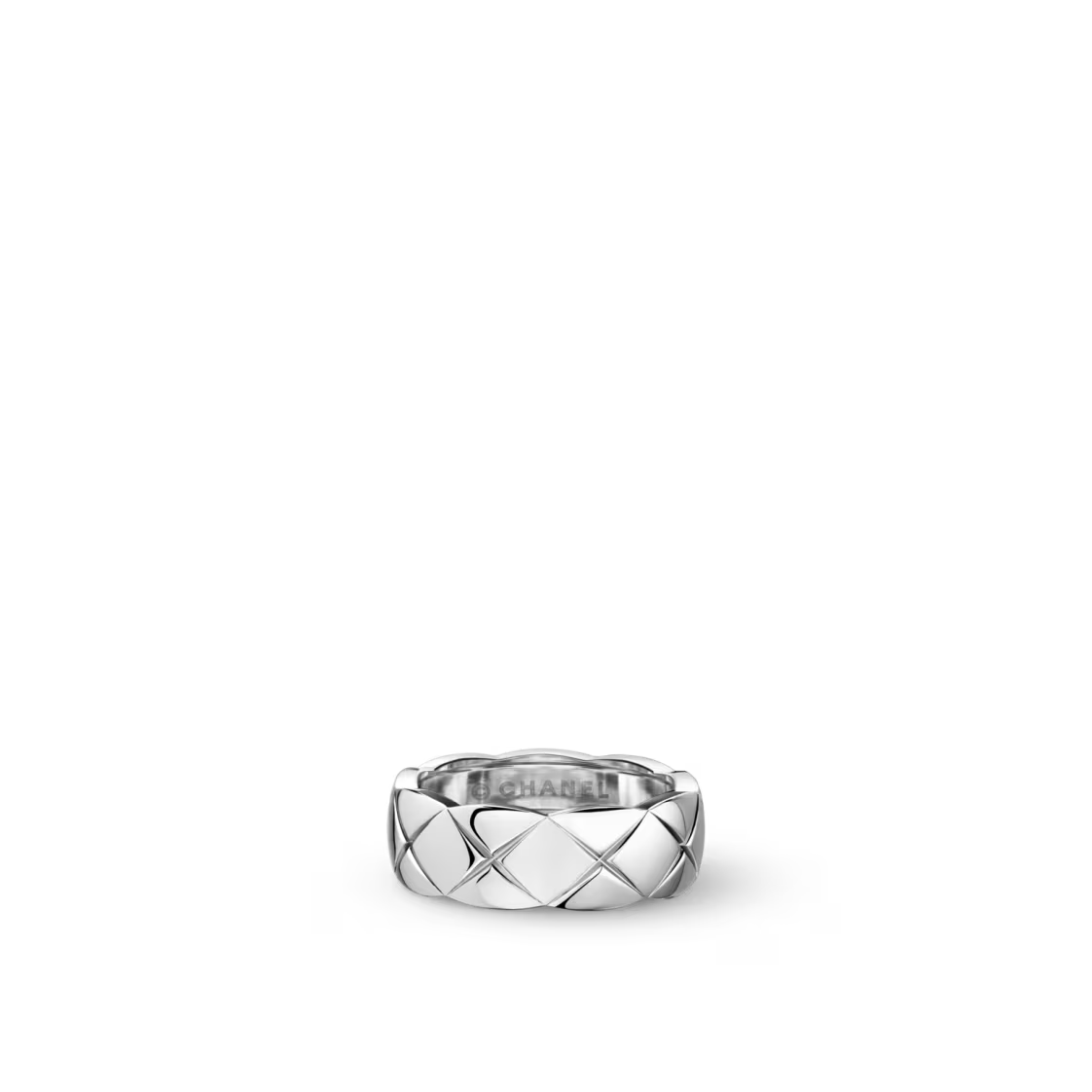 Chanel Coco Crush Ring Quilted Motif Wide