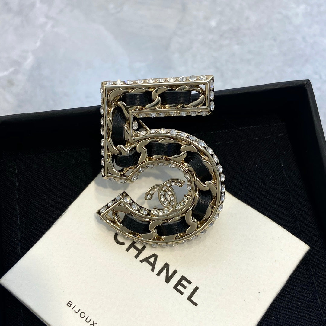 Chanel Number 5 Brooch