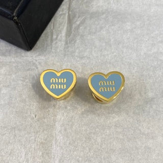 Miu Miu Heart Earrings