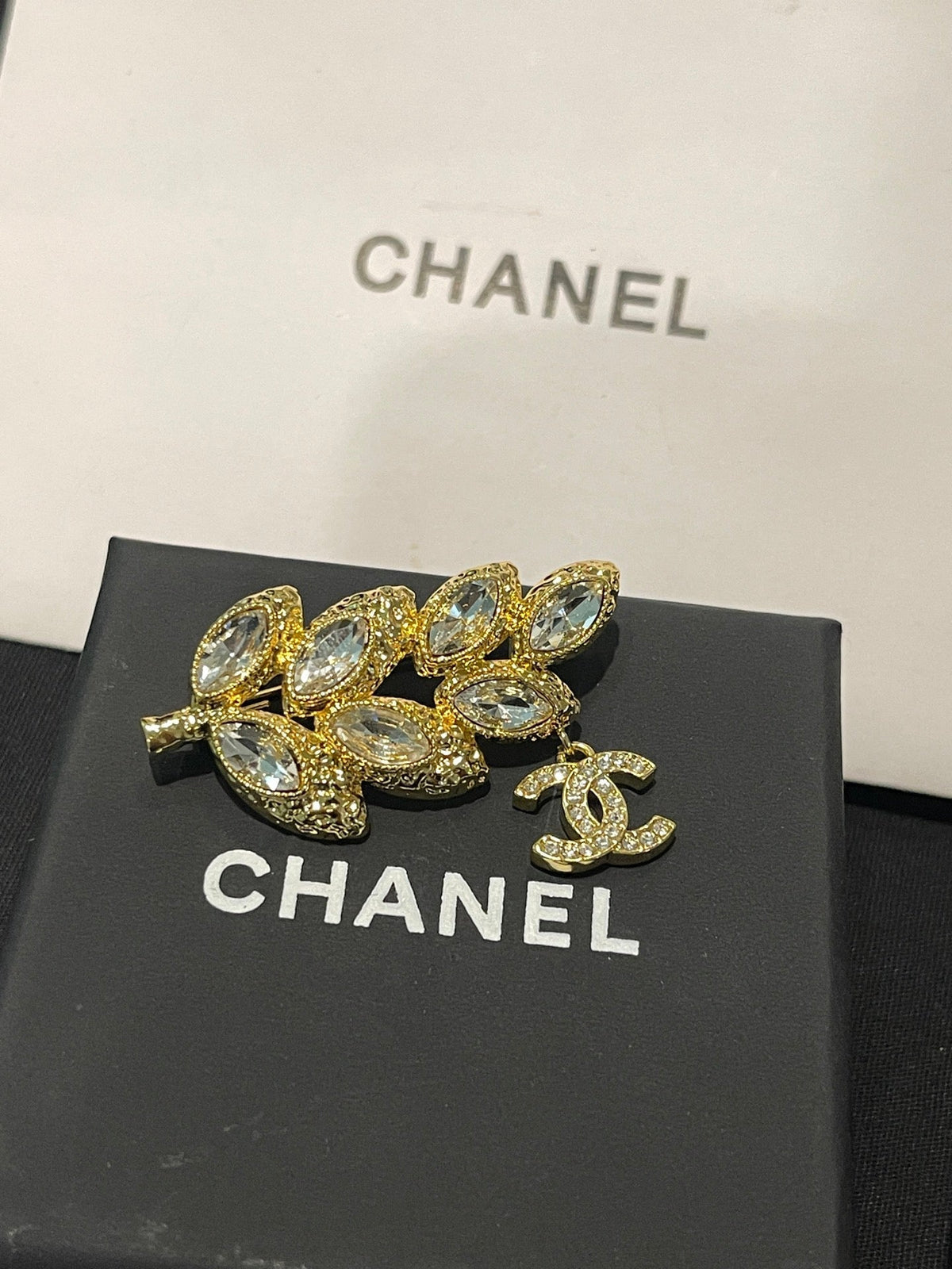 Chanel Leaf Brooch