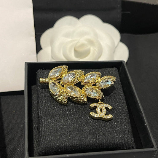 Chanel Leaf Brooch