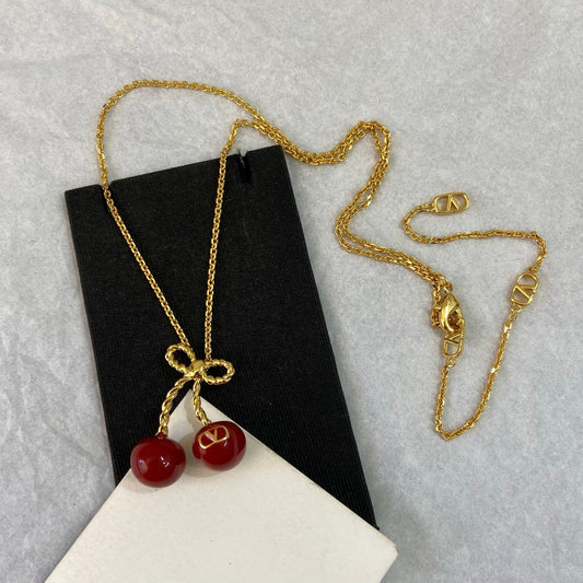 Valentino Red Cherry Necklace