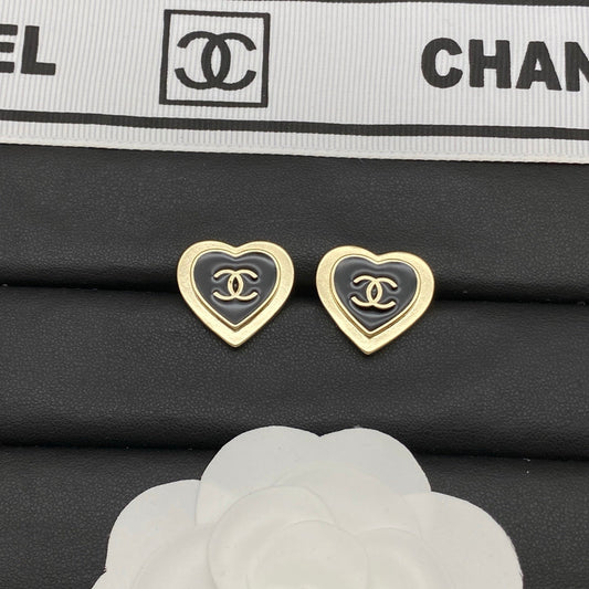 Chanel Heart Earring Studs