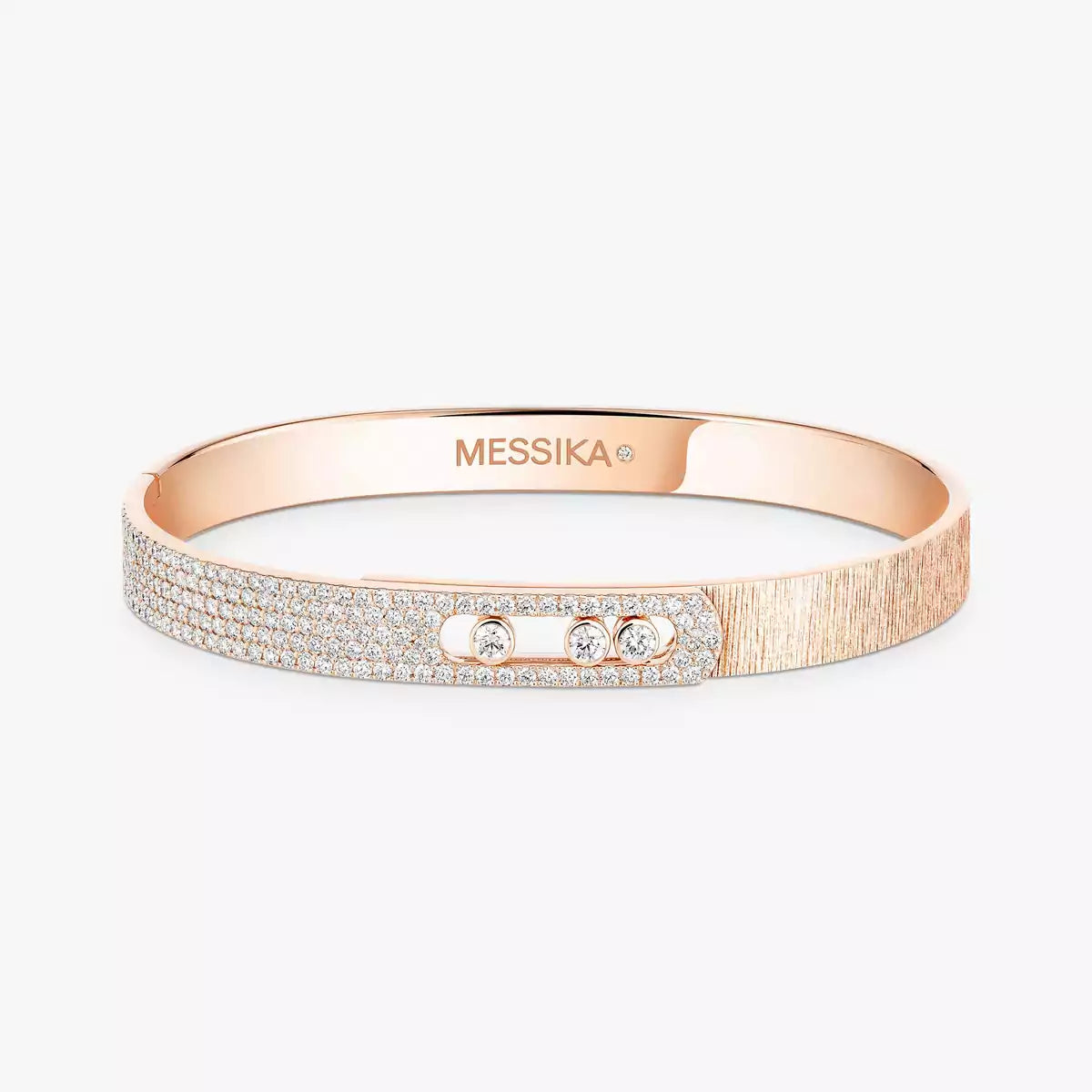 Messika Move Noa Ciselé Semi-Pavé Bangle