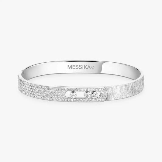 Messika Move Noa Ciselé Semi-Pavé Bangle